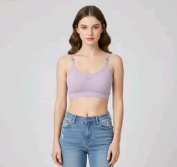 Combo of 2 Women’s Stylish Double Strap Bra | Seamless Padded Slip-On | Soft Stretchable Fabric | Daily Wear (ANY COLOUR SEND)
- S, Mountain Mist