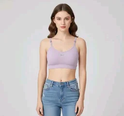 Combo of 2 Women’s Stylish Double Strap Bra | Seamless Padded Slip-On | Soft Stretchable Fabric | Daily Wear (ANY COLOUR SEND)
- 30A, Rose Fog