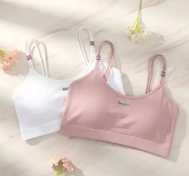 Combo of 2 Women’s Stylish Double Strap Bra | Seamless Padded Slip-On | Soft Stretchable Fabric | Daily Wear (ANY COLOUR SEND)
- 30B, White