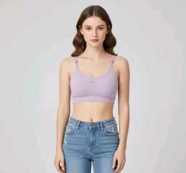 Combo of 2 Women’s Stylish Double Strap Bra | Seamless Padded Slip-On | Soft Stretchable Fabric | Daily Wear (ANY COLOUR SEND)
- 34A, Rose Fog