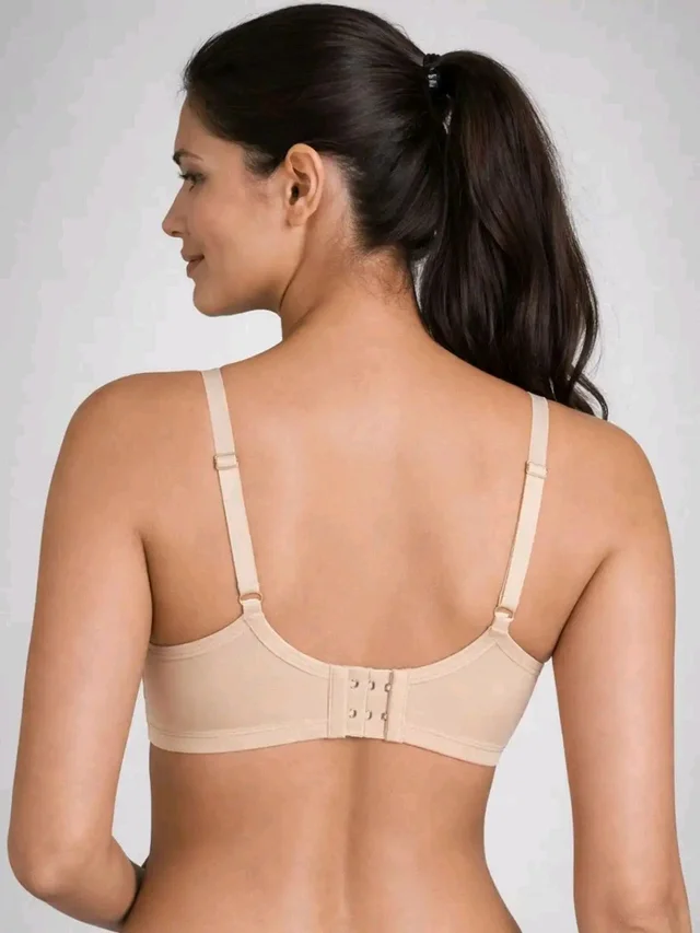 Padded Bra for Girls & Women | 3/4 Coverage Push-Up Bra | Seamless Everyday Bra with Back Closure
- 32A, Beige