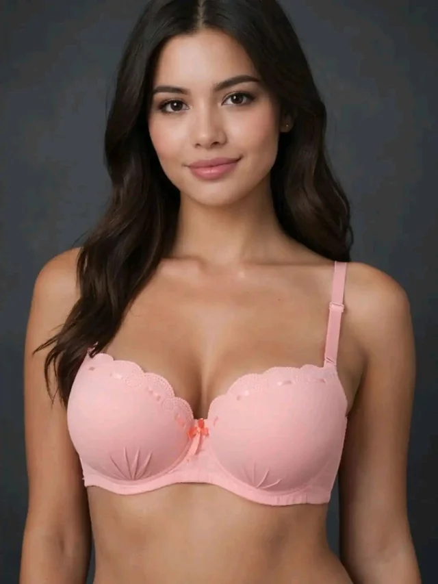 Padded Bra for Girls & Women | 3/4 Coverage Push-Up Bra | Seamless Everyday Bra with Back Closure
- 36A, Pink