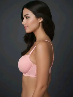 Padded Bra for Girls & Women | 3/4 Coverage Push-Up Bra | Seamless Everyday Bra with Back Closure
- 36A, Pink