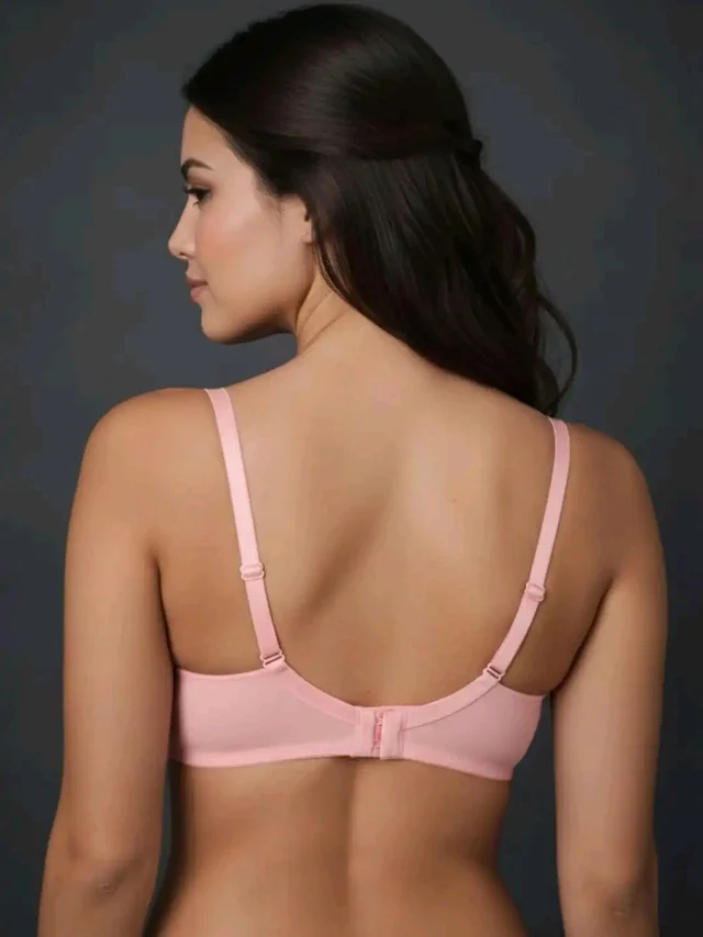 Padded Bra for Girls & Women | 3/4 Coverage Push-Up Bra | Seamless Everyday Bra with Back Closure
- 36A, Pink