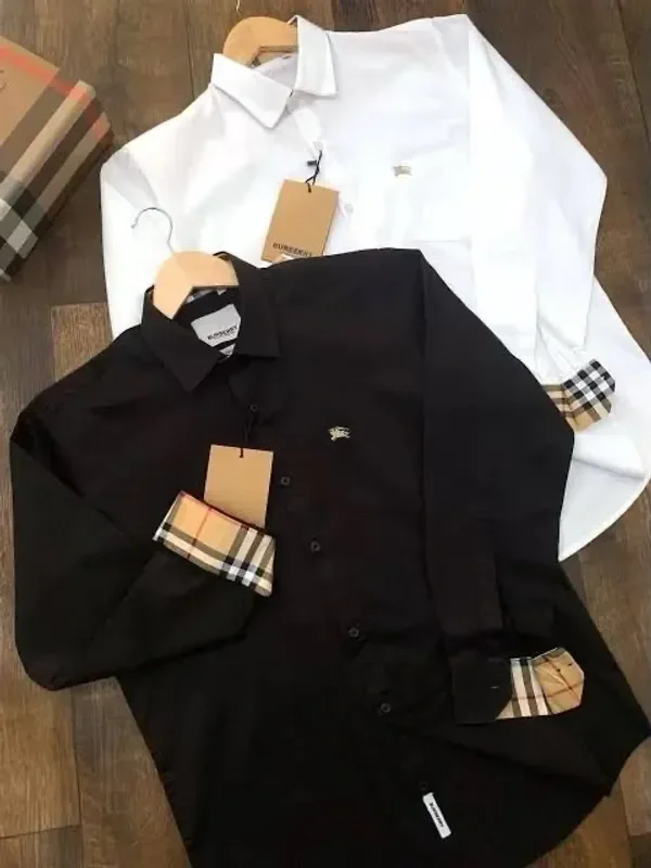 Classic White / Black Shirts (Combo Of 2 Shirt) - M