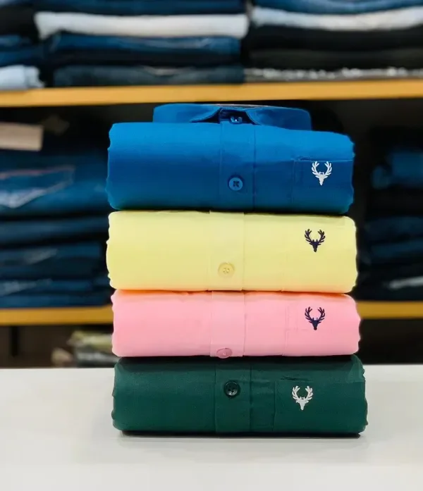 Men's Solid Plain Formal Shirts (Pack of 4) | Premium Quality Combo - XXL, 2XL
