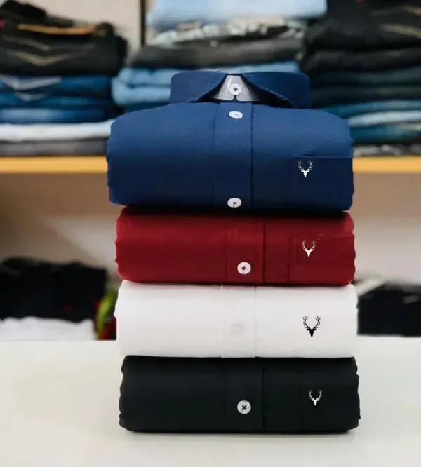 Men's Solid Plain Formal Shirts (Pack of 4) | Premium Quality Combo - XL, XL