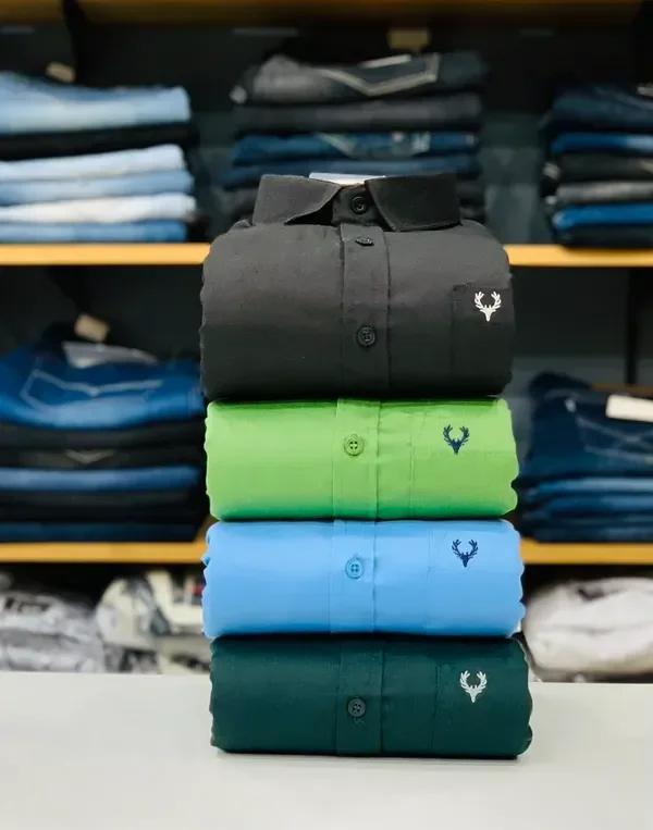 Men's Solid Plain Formal Shirts (Pack of 4) | Premium Quality Combo - XL, XL