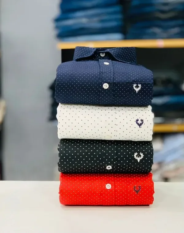 Premium Dot Printed Shirts (Combo Of 4pc) | Anvi Creation - XXL, 2XL