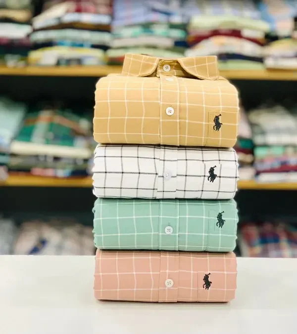 Premium Polo Check Shirts (Combo Of 4pc) | Anvi Creation - XXL, 2XL
