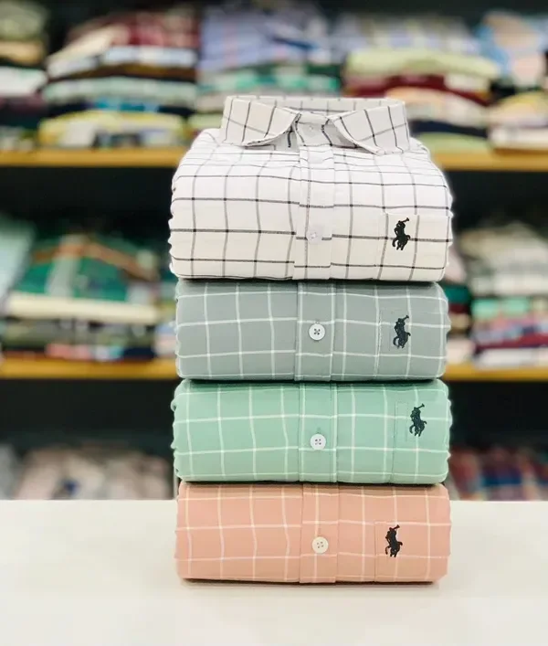 Premium Polo Check Shirts (Combo Of 4pc) | Anvi Creation - M, M