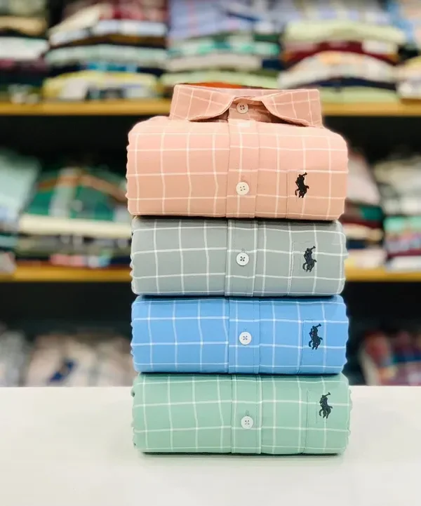 Premium Polo Check Shirts (Combo Of 4pc) | Anvi Creation - L, L