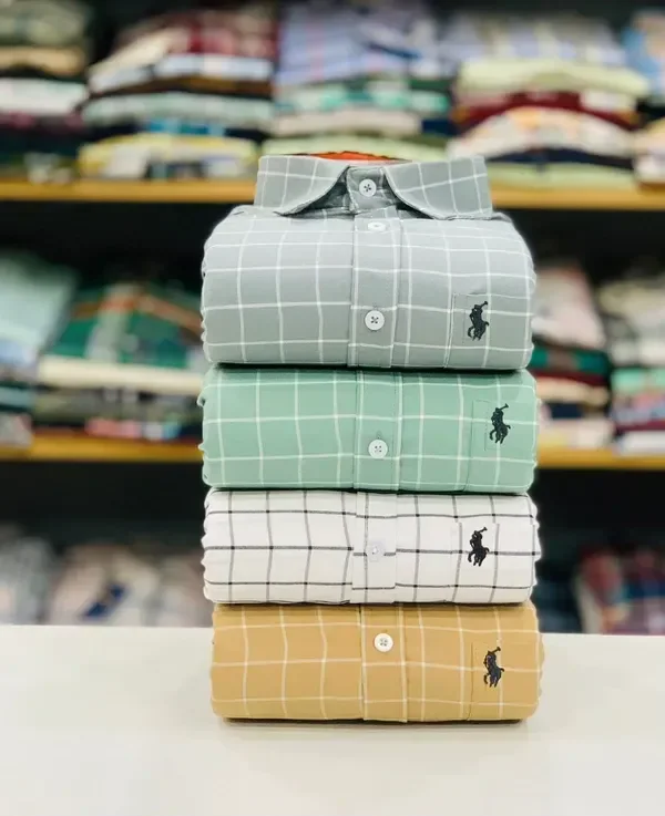 Premium Polo Check Shirts (Combo Of 4pc) | Anvi Creation - M, M