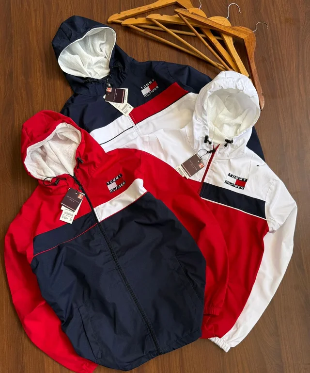 Men's Premium Colorblock Hooded Windcheater Jacket (1pc) - M