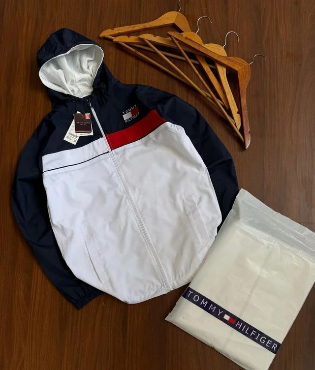 Men's Premium Colorblock Hooded Windcheater Jacket (1pc) - L