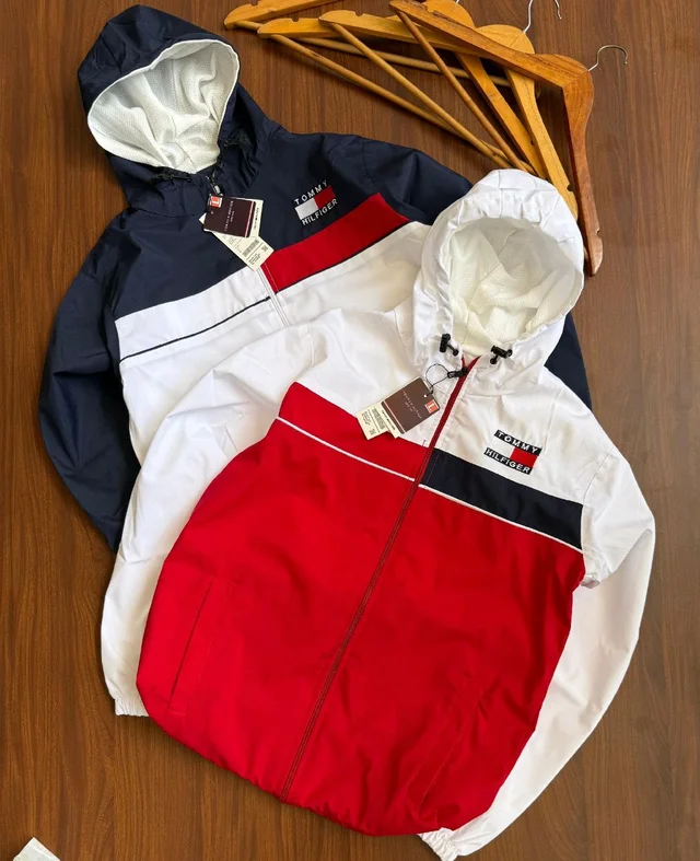 Men's Premium Colorblock Hooded Windcheater Jacket (1pc) - M