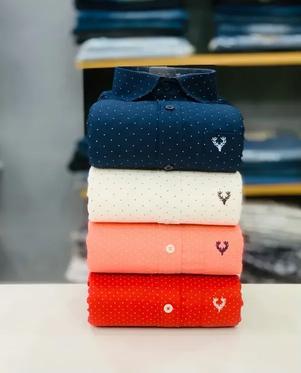 Premium Dot Printed Shirts (Combo Of 4pc) | Anvi Creation - XXL, 2XL