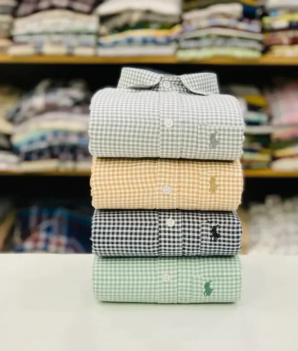 Premium Polo Check Shirts (Combo Of 4pc) | Anvi Creation - M, M