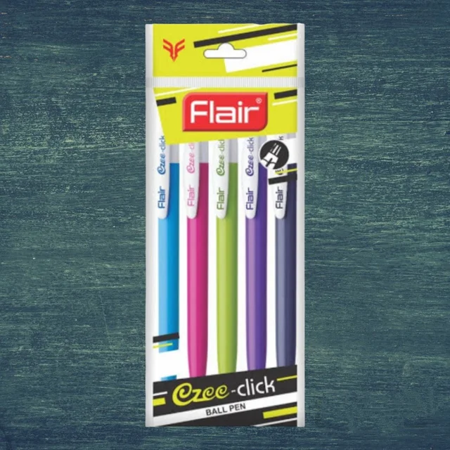 Flair Ezee Click Ball Pen - Blue