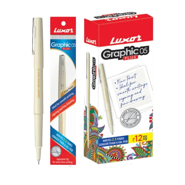 Luxor Graphic 05 Pen (12 Pcs) - Blue