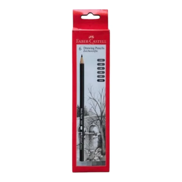 Faber Castell Drawing Pencils 6 Shade (HB/2B/4B/6B/8B/10B)