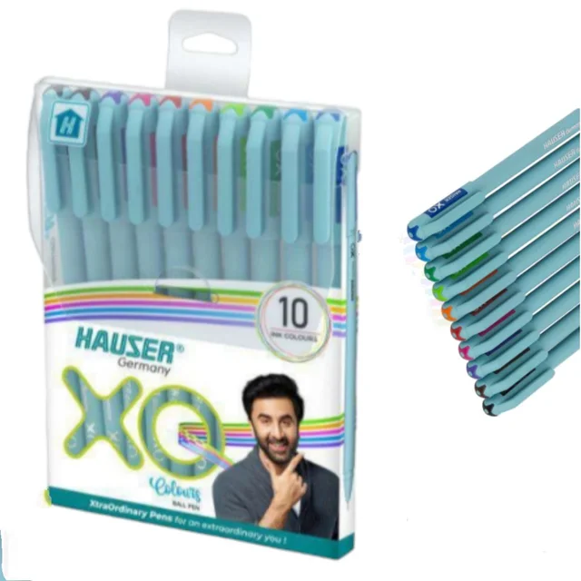 Hauser XO Ball Pen Mix Colour 10 PC Set