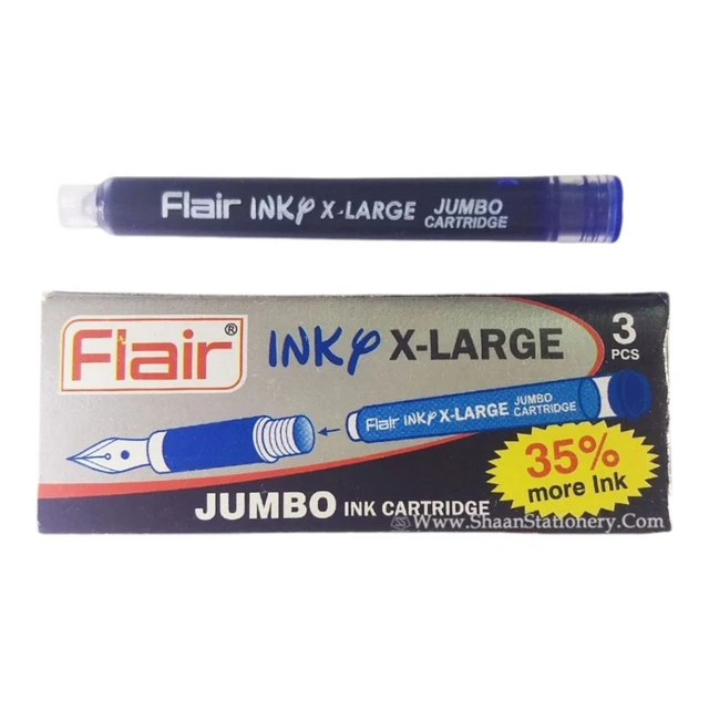Flair Ink Cartridges (3 Pc Pkt) - Blue