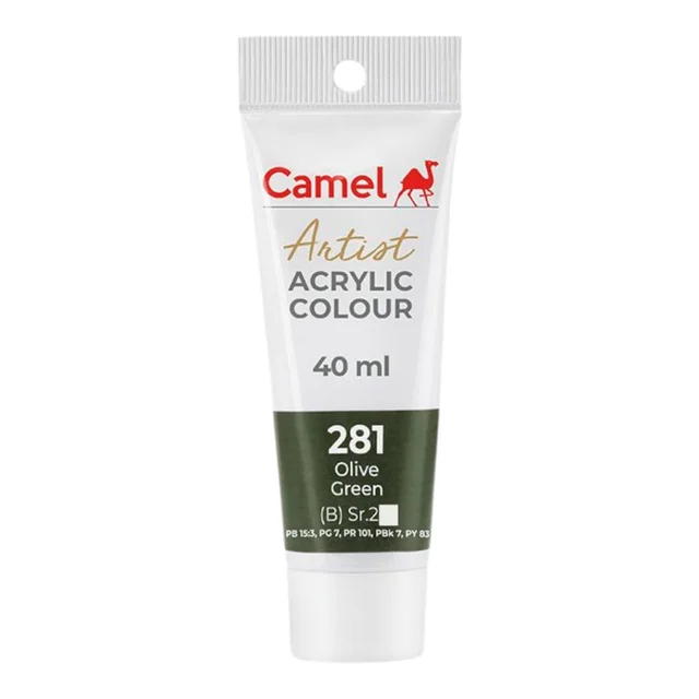 Camel Artist Acrylic Colour 40 ml Olive Green (281)
