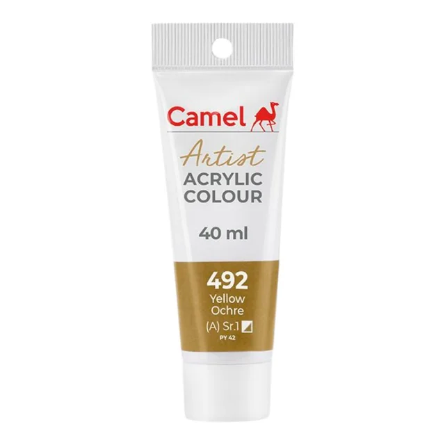 Camel Artist Acrylic Colour 40 ml Yellow Ochre (492)