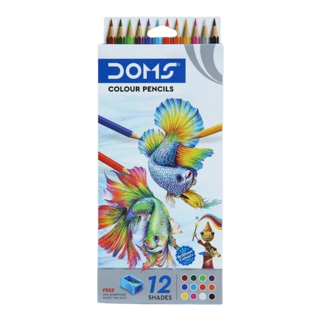 Doms Colour Pencil Long 12 Shade