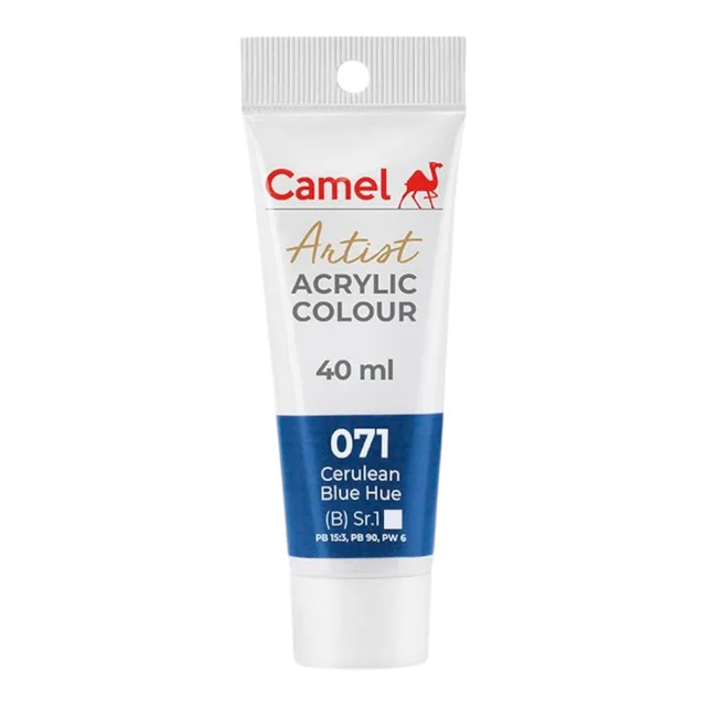 Camel Artist Acrylic Colour 40 ml Cerulean Blue Hue (071)