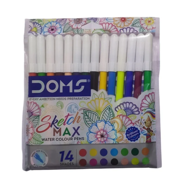 Doms Sketch Max Water Colour Pen 14 Shade