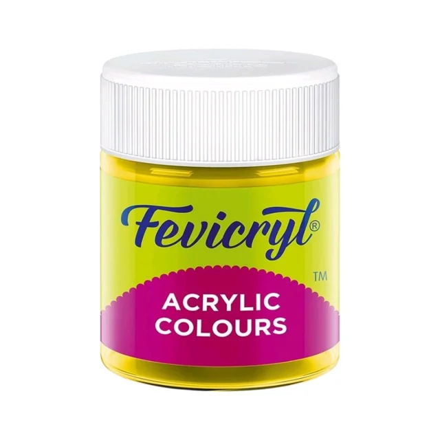 Fevicryl Acrylic Colour 15 ml Assorted - Chrome Yellow 03