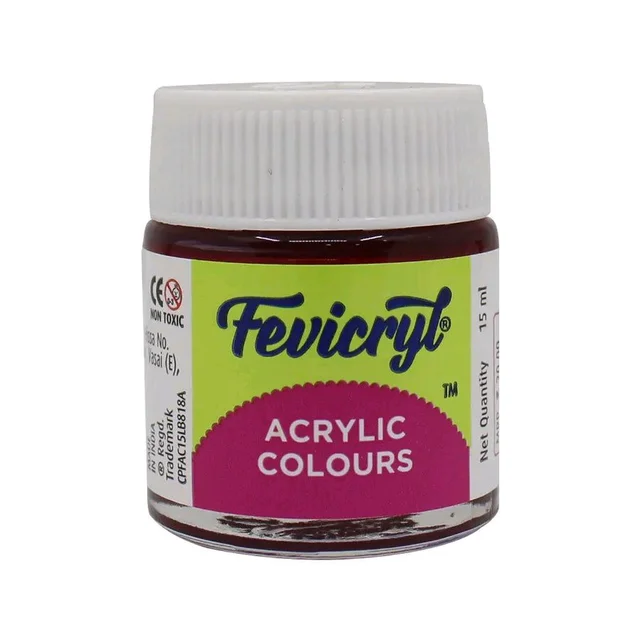 Fevicryl Acrylic Colour 15 ml Assorted - Maroon 14