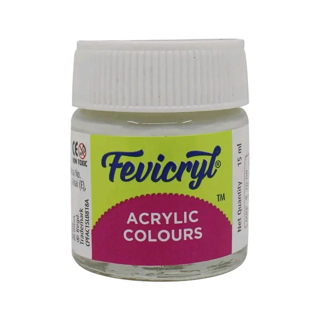 Fevicryl Acrylic Colour 15 ml Assorted - White 27