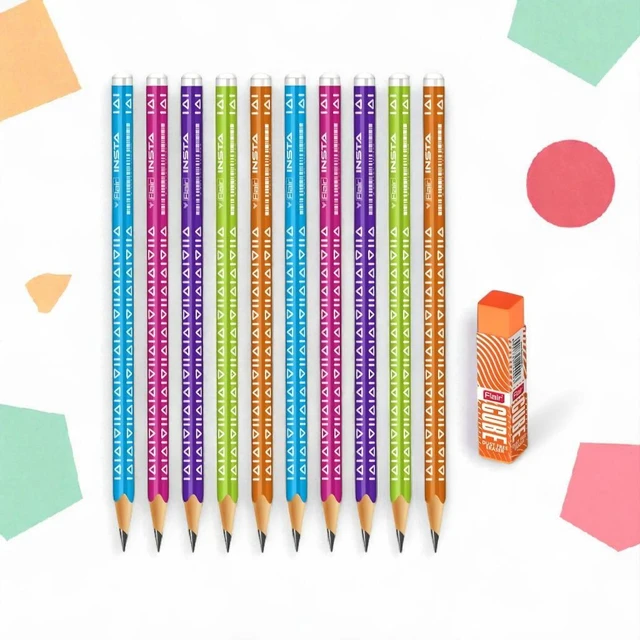 FLAIR Creative Series Aero Pencil Smart Kit,Colourful 2B Lead