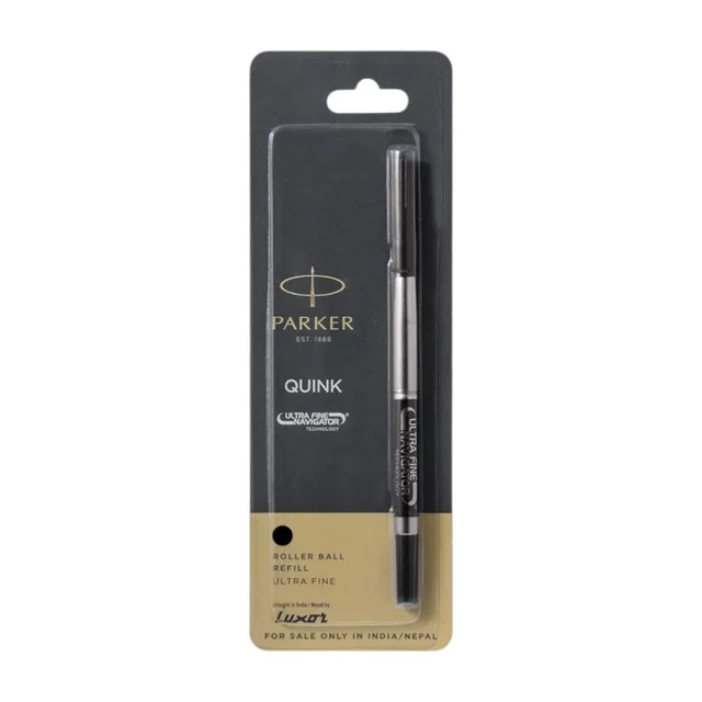 Parker Quink Ultra Fine Navigator Roller Ball Refill - Black
