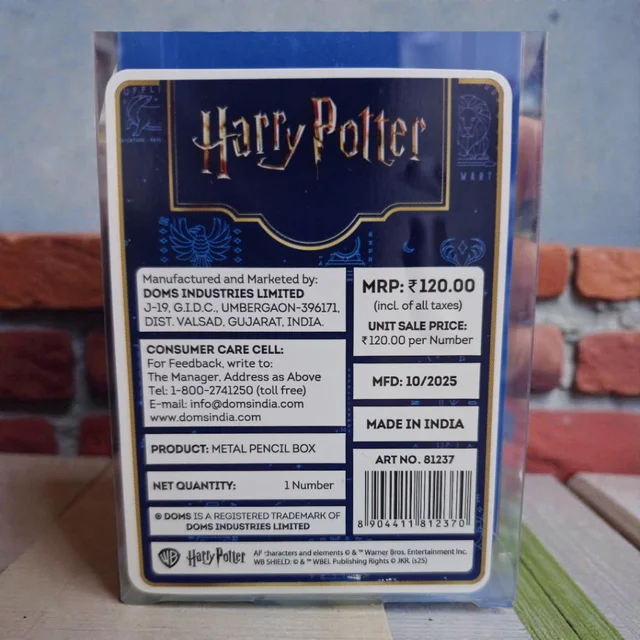 DOMS Harry Potter Metal Pencil Box 1 Pc