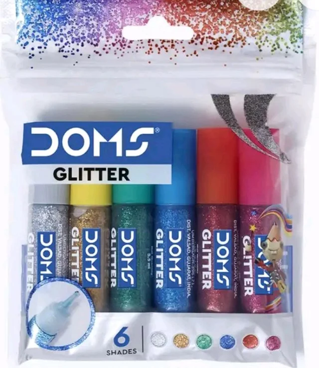 DOMS Glitter Colours 6 Shades