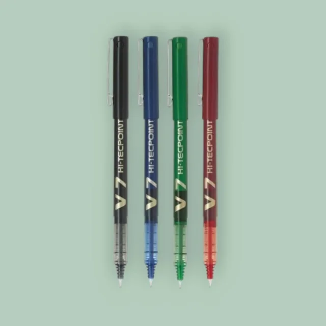 Pilot Hi-Techpoint V7 Liquid Ink Roller Pen - Black