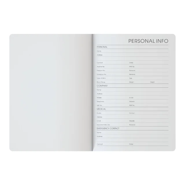 Anupam Icon A5 Size Raw Leather Textured PU Cover 80 GSM 192 Pages Diary