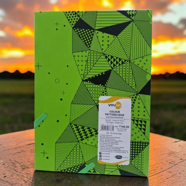 Navneet Youva Colour Pattern Edge A5 192 Pages Diary