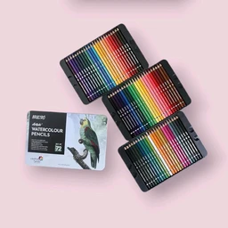 Brustro Artists Watercolour Pencils Set Of 72| 4 mm Soft Water Soluble Leads| Highly Pigmented| Non-Toxic
