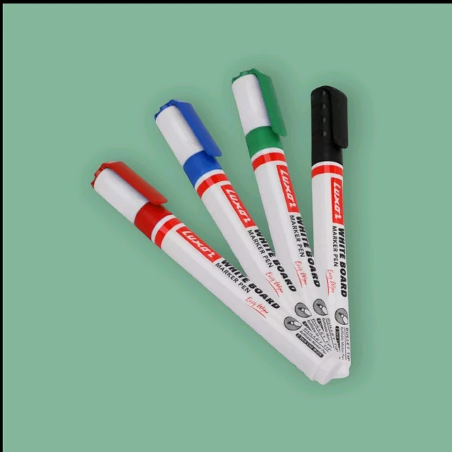 Luxor Luxur Whiteboard Marker Set Of 4| Blue,Black,Red,Green