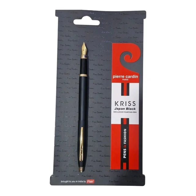 Pierre Cardin Kriss Japan Black Fountain Pen 1 Pc