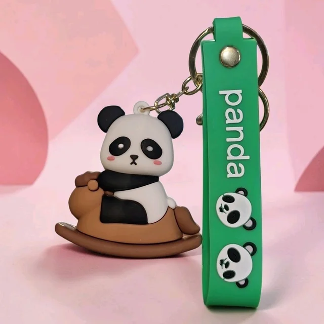 Panda Rubber Keychain