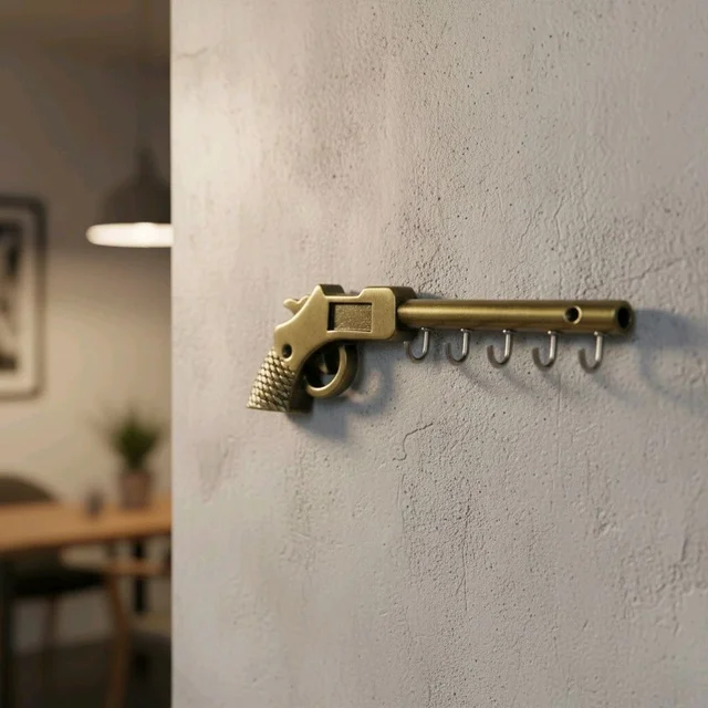 Gun Shape 5 Key Holder (19 Cmx 6.5 Cm)