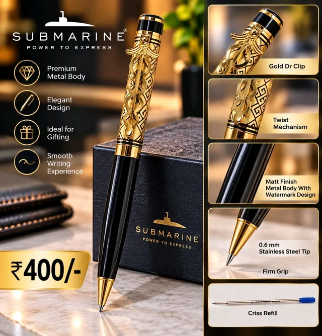 Submarine Doctor Clip Rangoli Pen(1026)