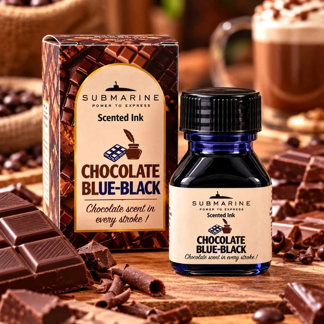 Submarine Chocolate Blue Black Scented Fountain Ink(20ML)
