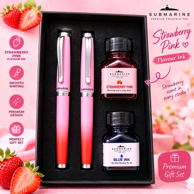 Submarine Strawberry Pink Flavour Fountain Pen